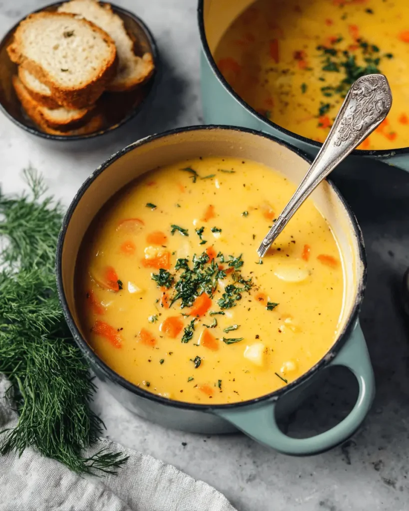 Vegan Carrot Potato Soup First Image